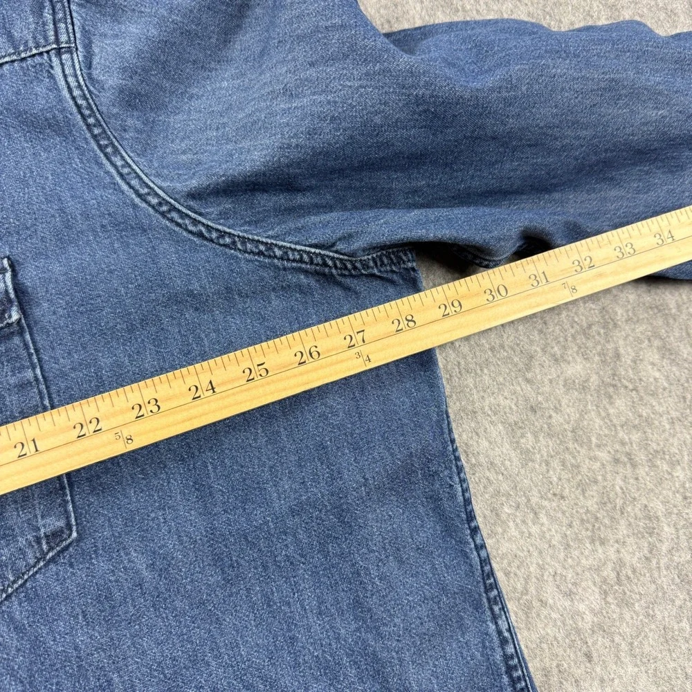 Levis Denim Shirt Mens Size 3XL Blue Pearl Snap Cowboy Western Standard Fit